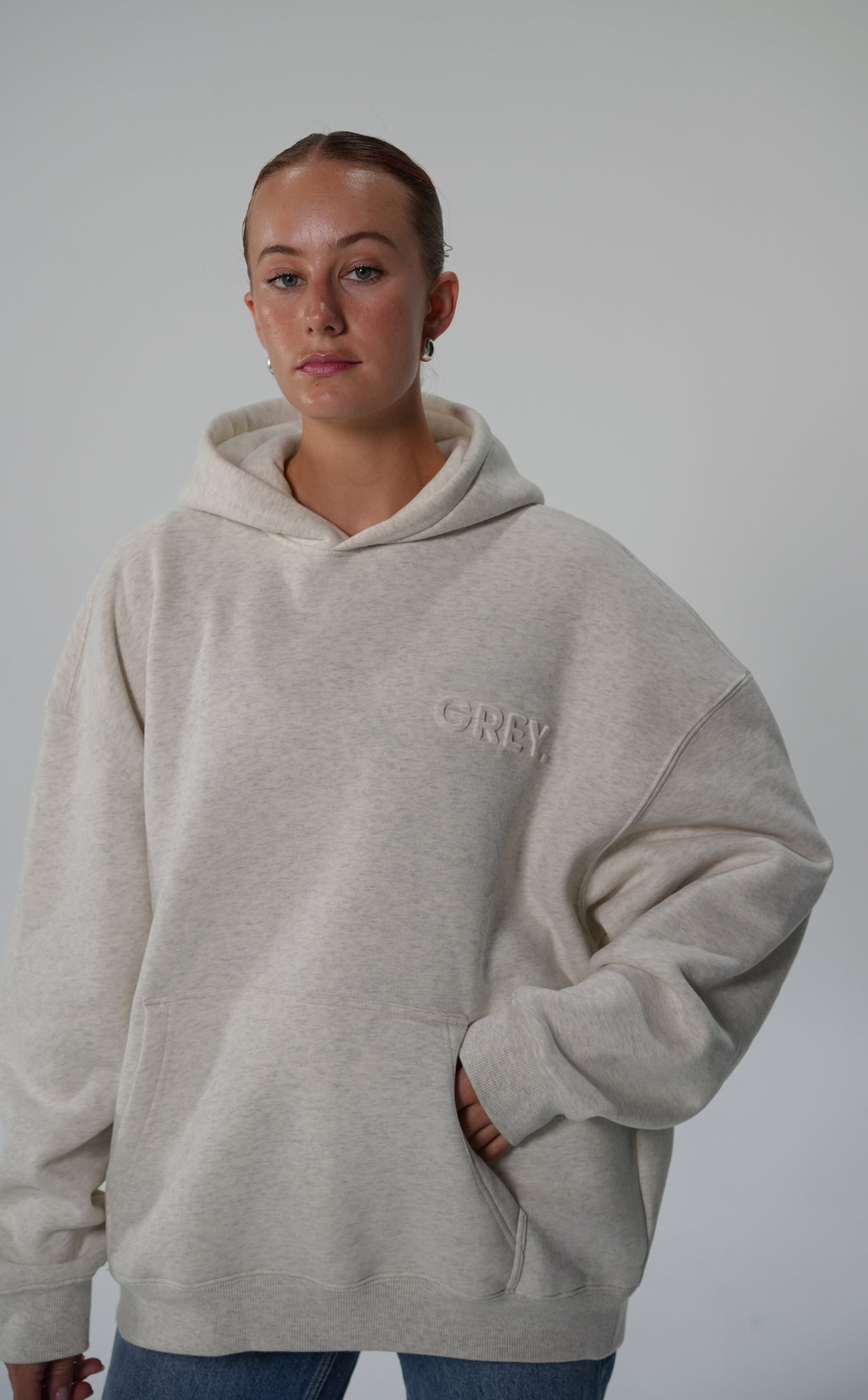 GREY. Hoodie Drop #1 Oatmeal Grey