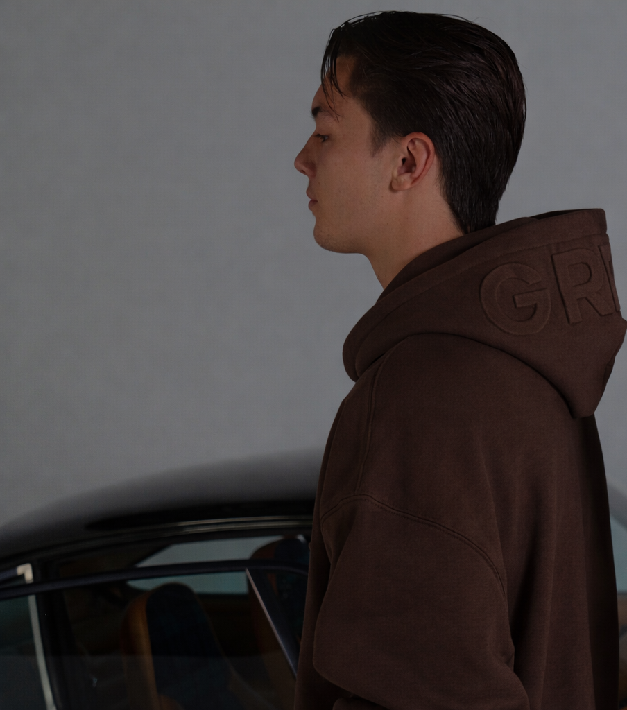 GREY. Hoodie Drop #1 Chocolate Brown